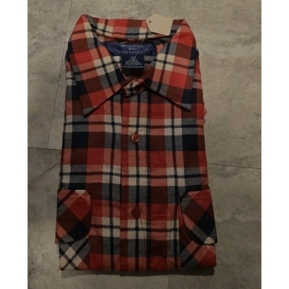 Williams Bay Plenge Trading Company M Plaid Shirt/ Long Sleeves New